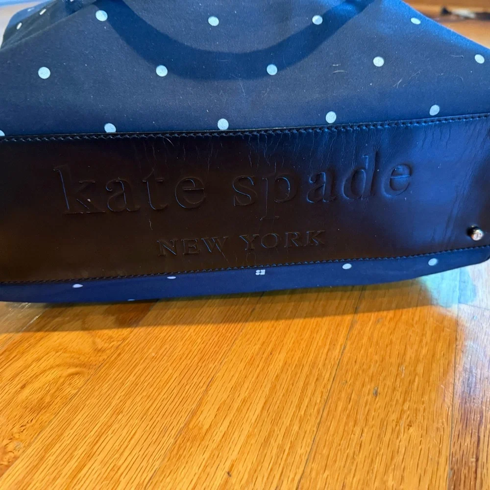 kate spade navy polka dot tote